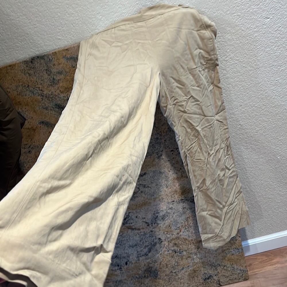 Linen cropped banana republic pants new with tags